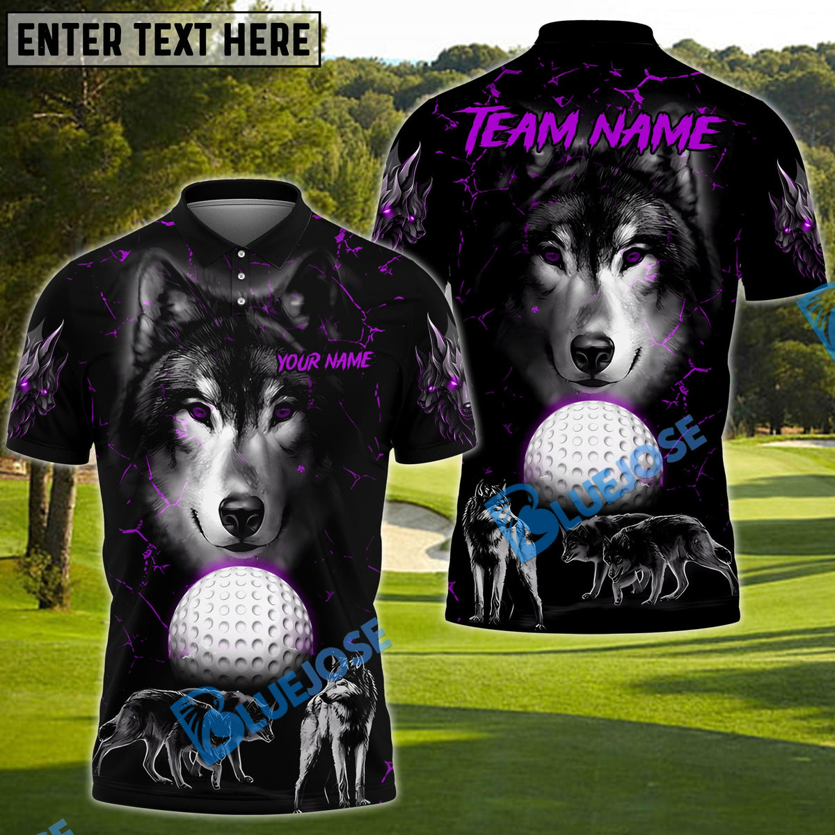 BlueJose Golf Wolfpack Personalized Name, Team Name 3D Shirt (4 Colors)