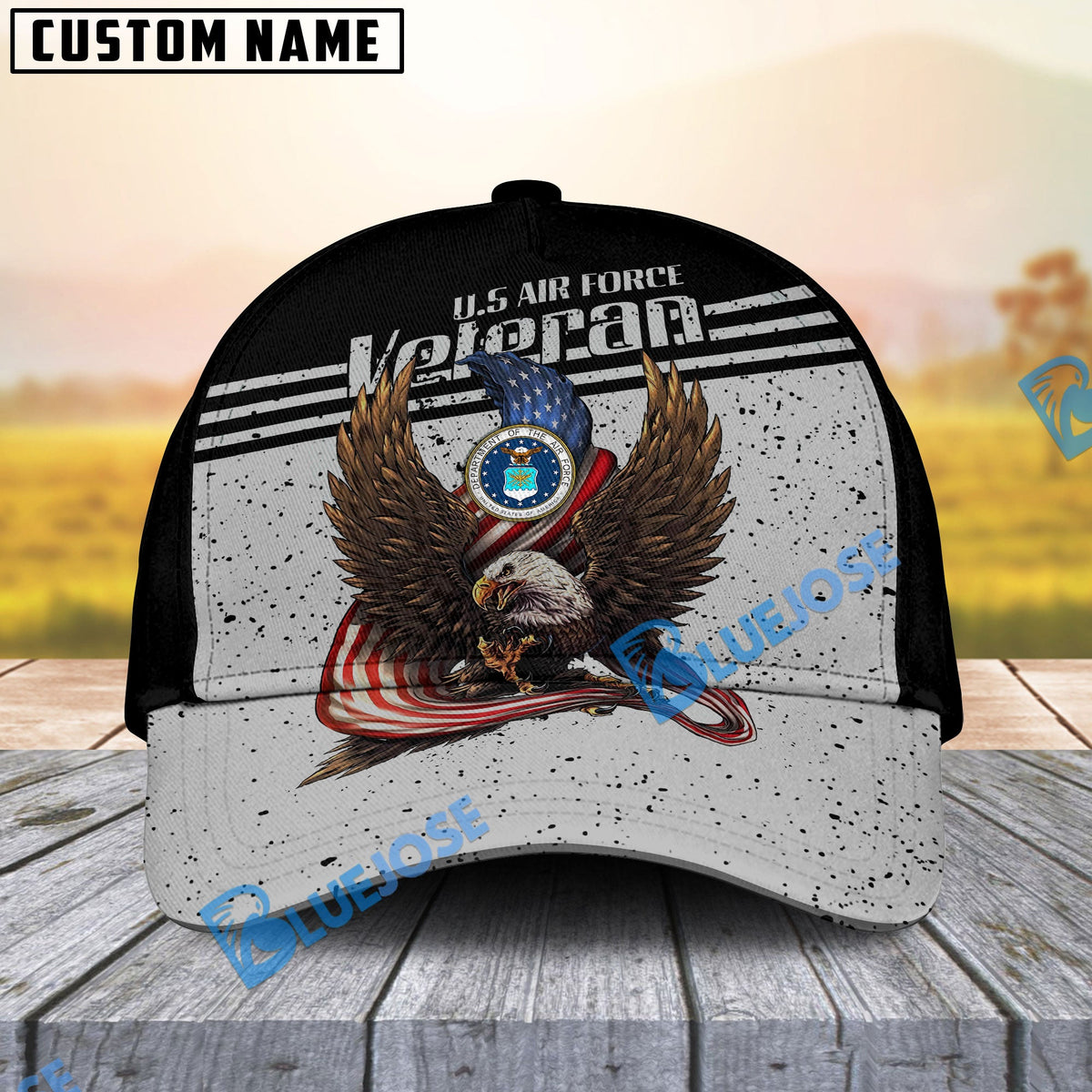 BJ American Cool Eagle Multiservice U.S Veteran Cap
