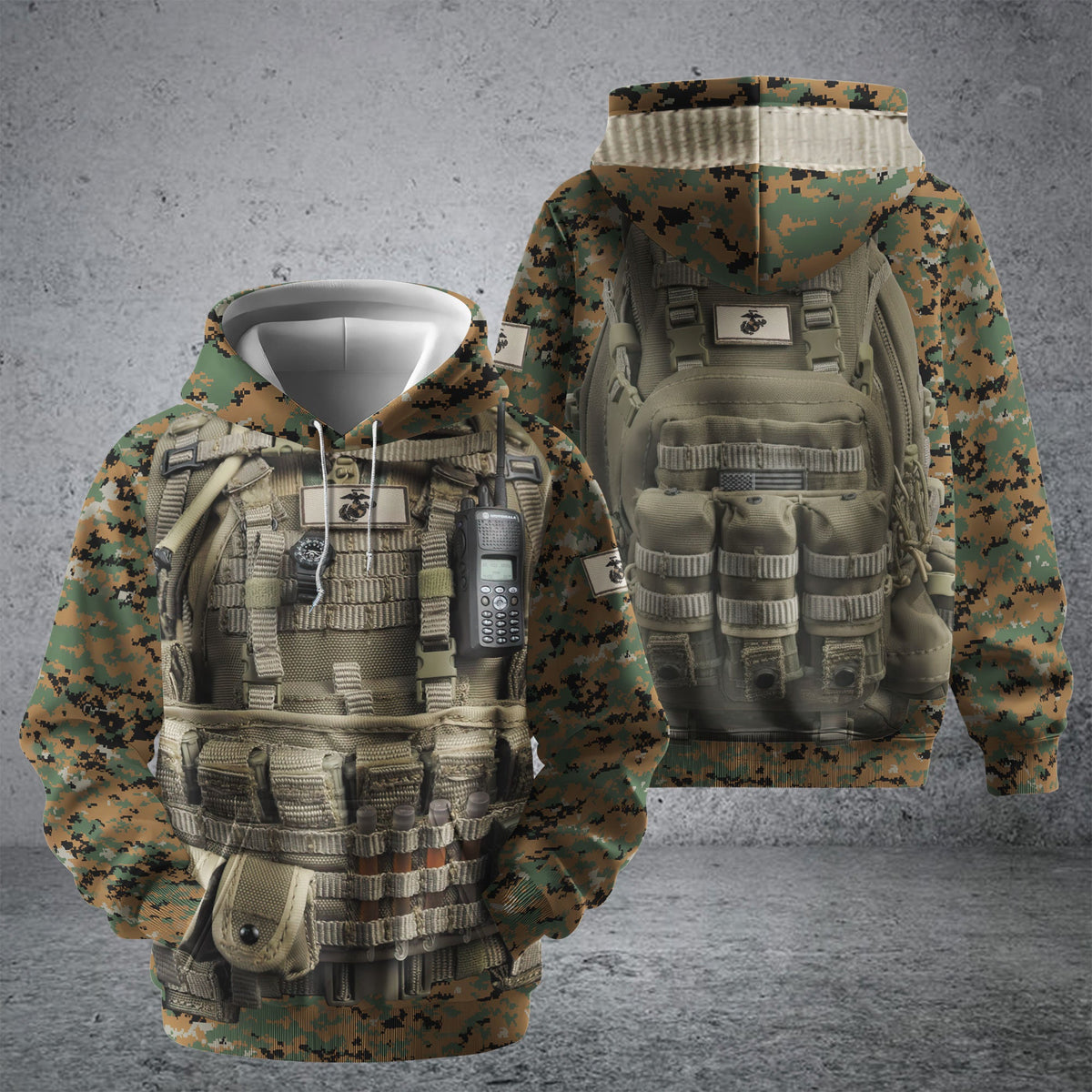 BJ Unique Multiple Service Veteran Hoodie