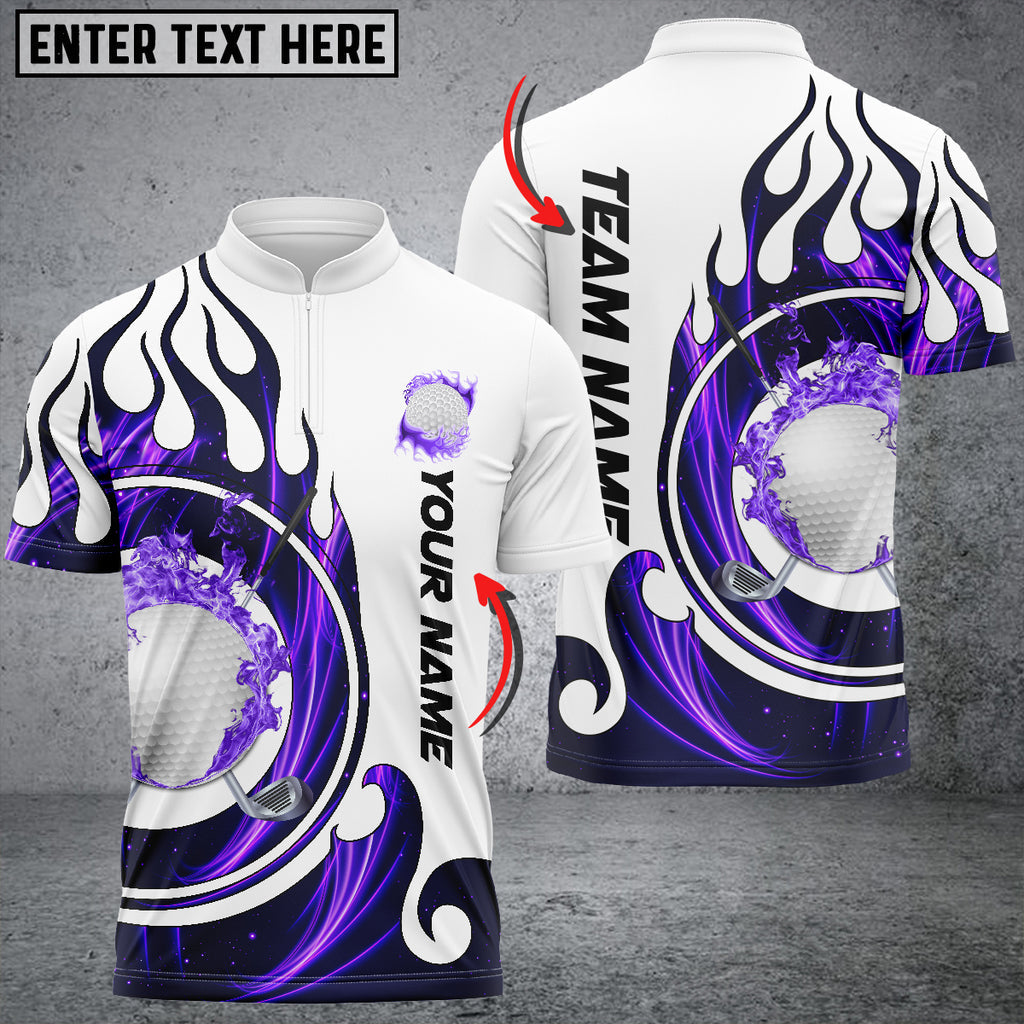 BlueJoses Golf Fire Blaster Multicolor Customized Name 3D Shirt (4 Colors)