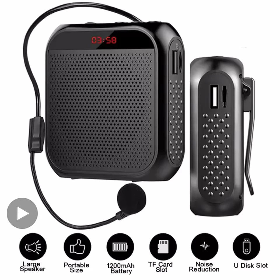 Loud Sound Megaphone Bullhorn Audio Amplifier Loudspeaker System Speaker Amplified USB Voice Microphone Megafon Teachers Speech