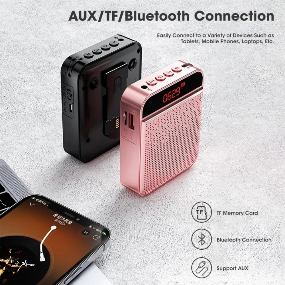Loud Sound Megaphone Bullhorn Audio Amplifier Loudspeaker System Speaker Amplified USB Voice Microphone Megafon Teachers Speech
