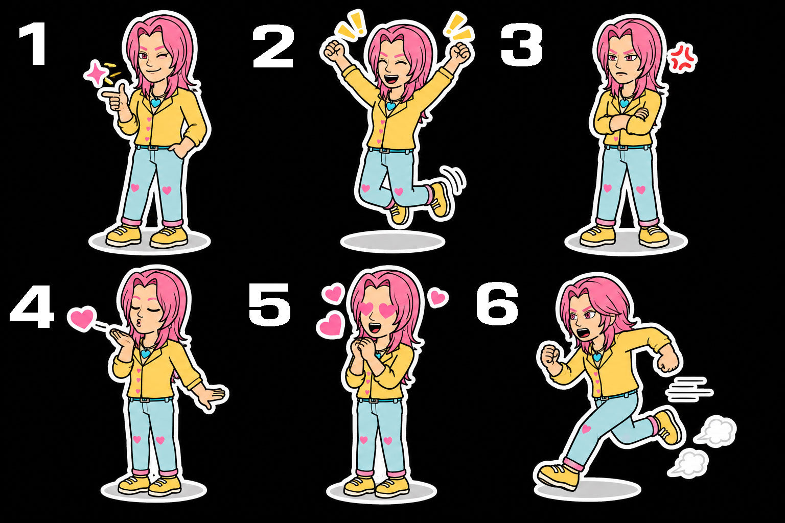 KP Hunter Romance Funny Sticker (Die-cut/Kiss-cut/Clear Tranfer)