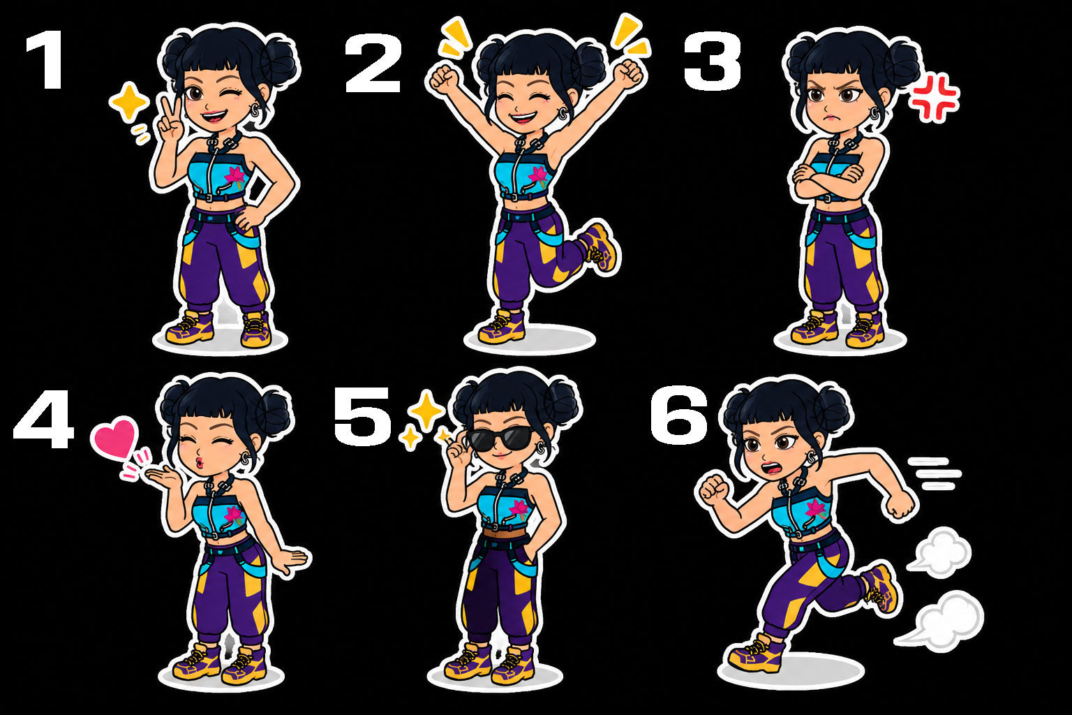 KP Hunter Zoey Funny Sticker (Die-cut/Kiss-cut/Clear Tranfer)