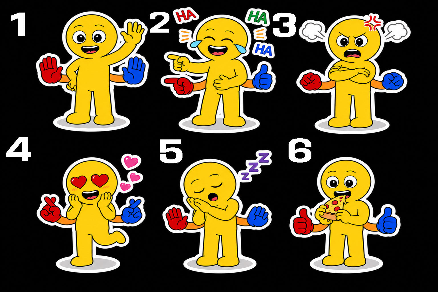 Poppy Playtime Player Funny Sticker (Die-cut/Kiss-cut/Clear Tranfer)