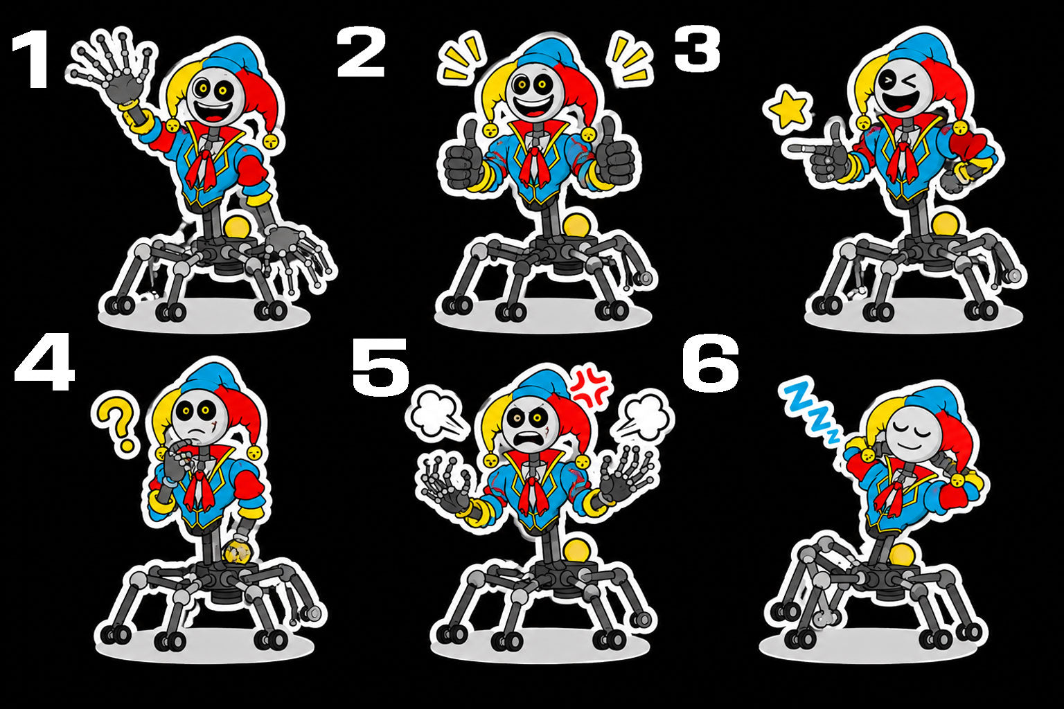 Poppy Playtime Prototype Funny Sticker (Die-cut/Kiss-cut/Clear Tranfer)