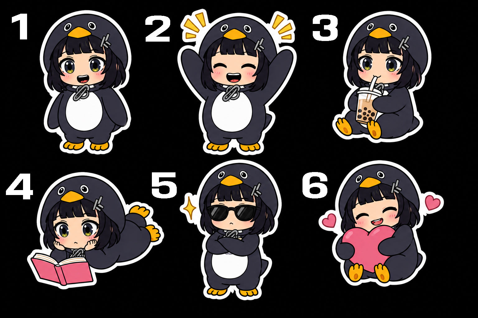Gugugaga Penguin Funny Sticker