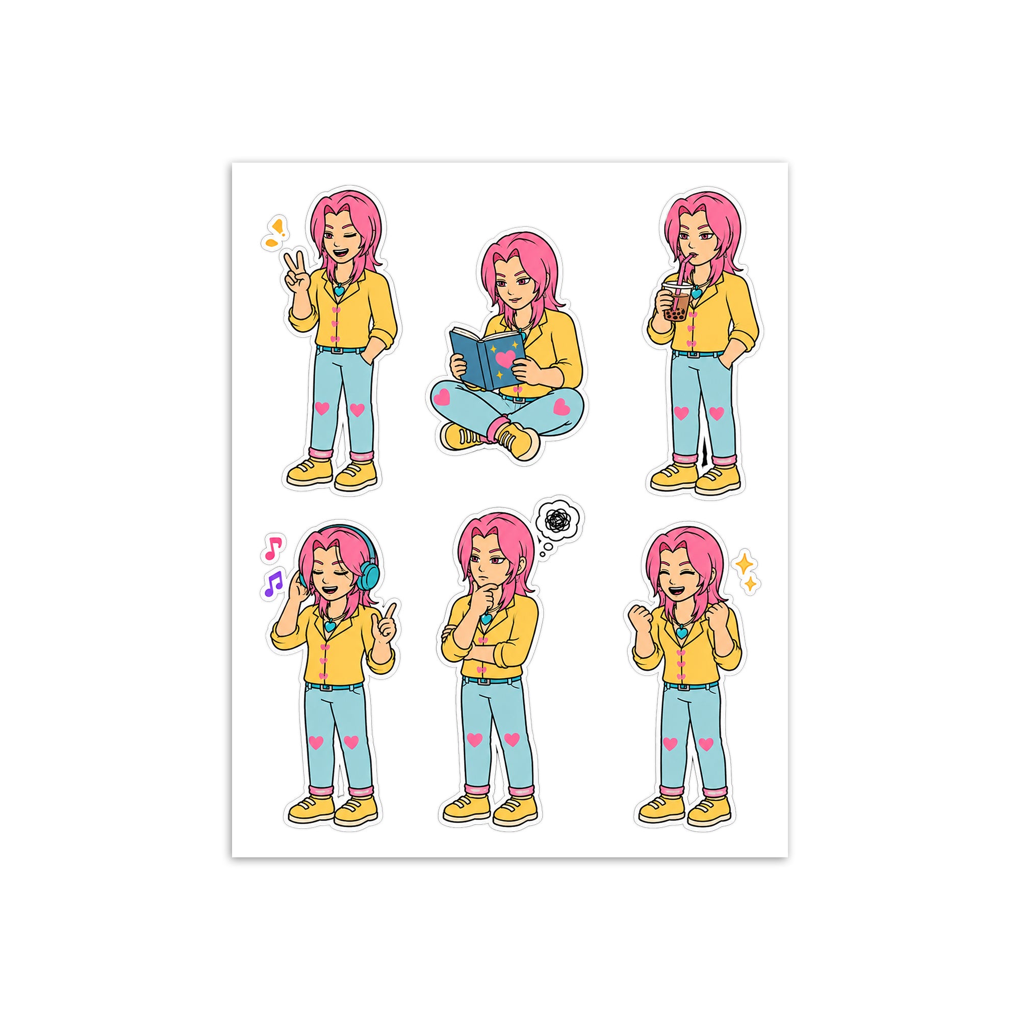 KP Hunter Romance Daily 1 Sticker Sheet