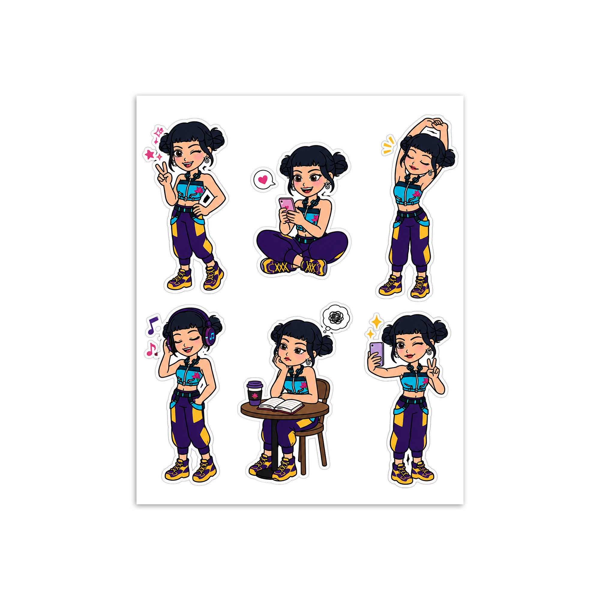 KP Hunter Zoey Daily 1 Sticker Sheet