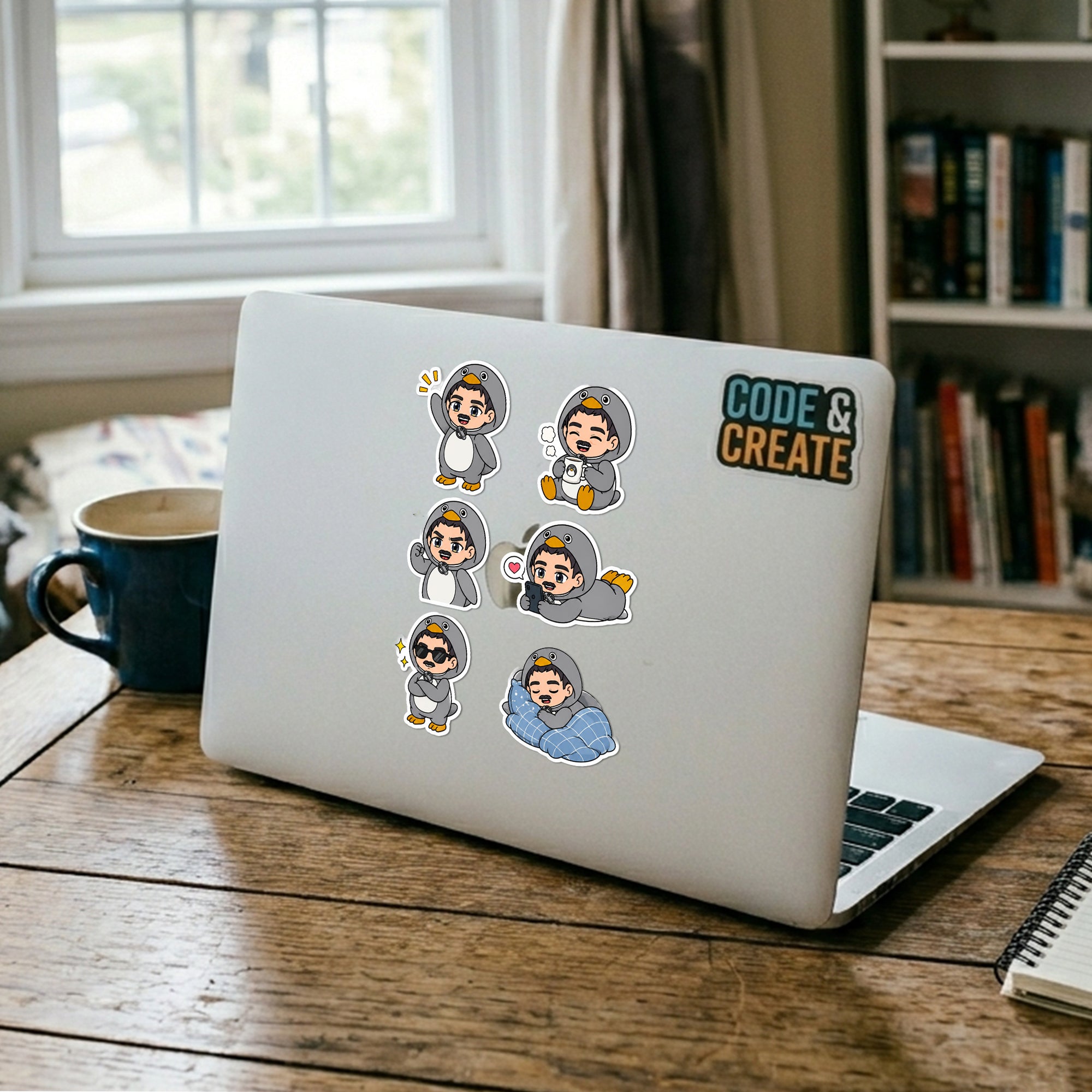 Gugugaga Penguin Papa Daily 1 Sticker Sheet