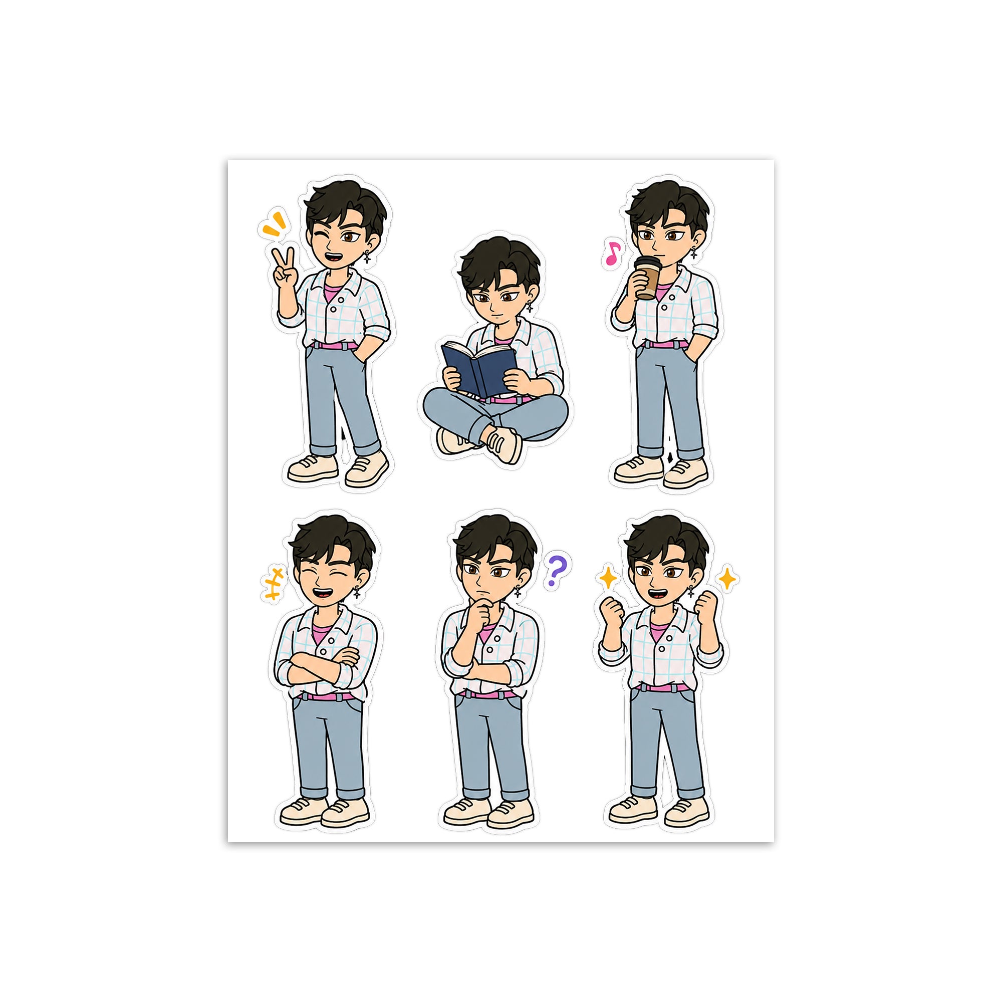 KP Hunter Jinu Daily 1 Sticker Sheet