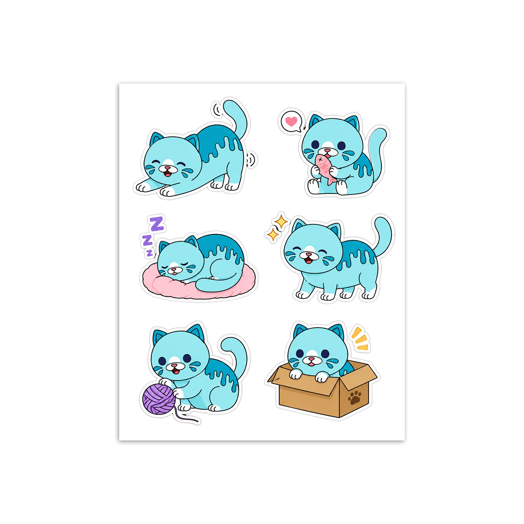 Poppy Playtime Candy Cat Daily 1 Sticker Sheet