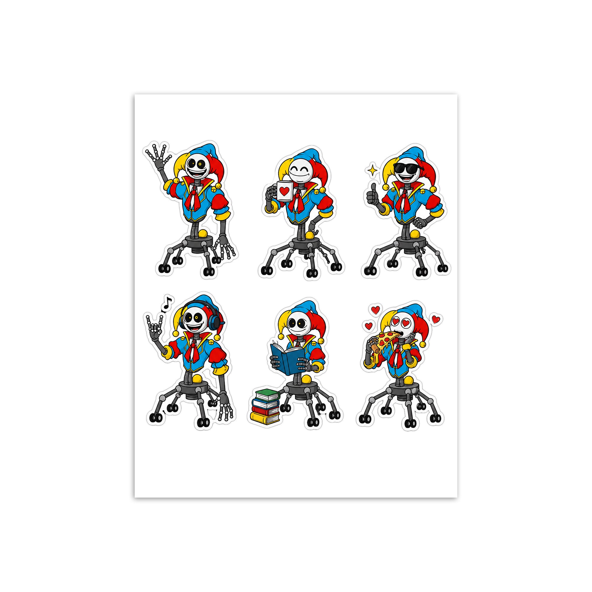 Poppy Playtime Prototype Daily 1 Sticker Sheet