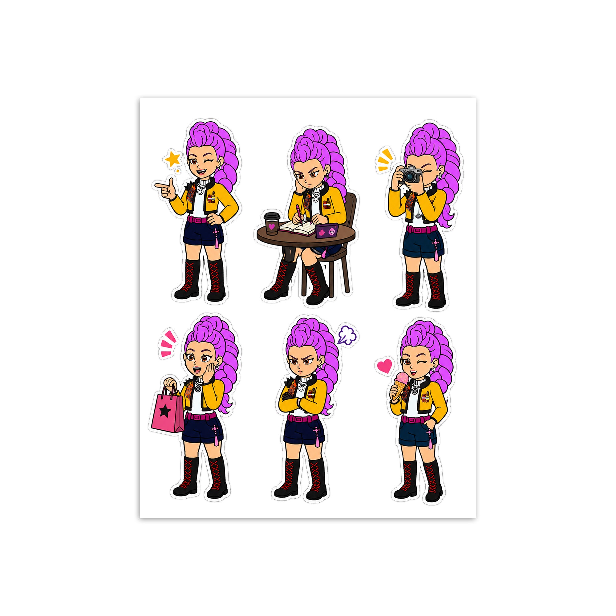 KP Hunter Rumi Daily 1 Sticker Sheet